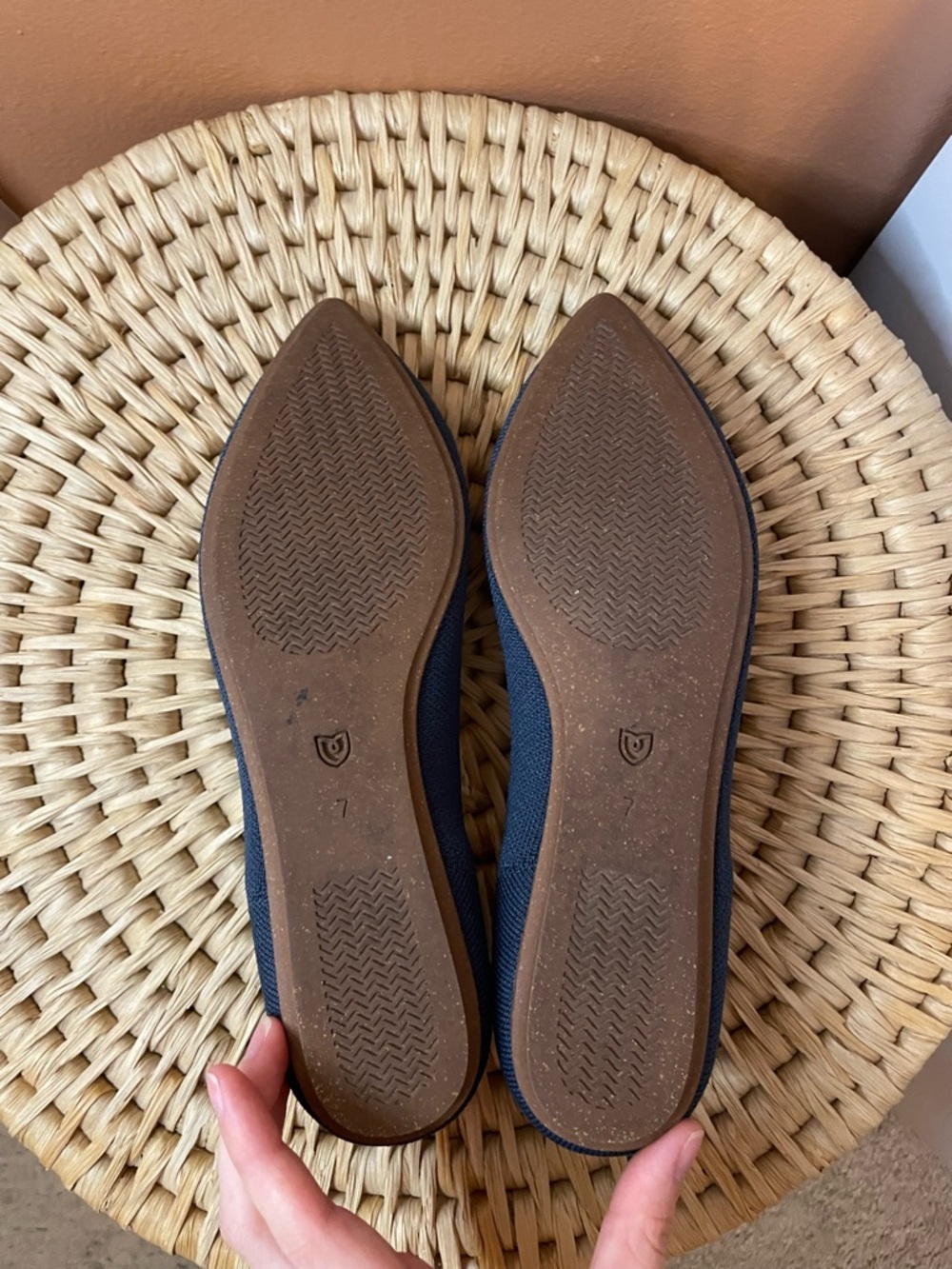 Rothy’s The Point II Flats in Deep Navy Blue Women’s Size 7 - Picture 7 of 8